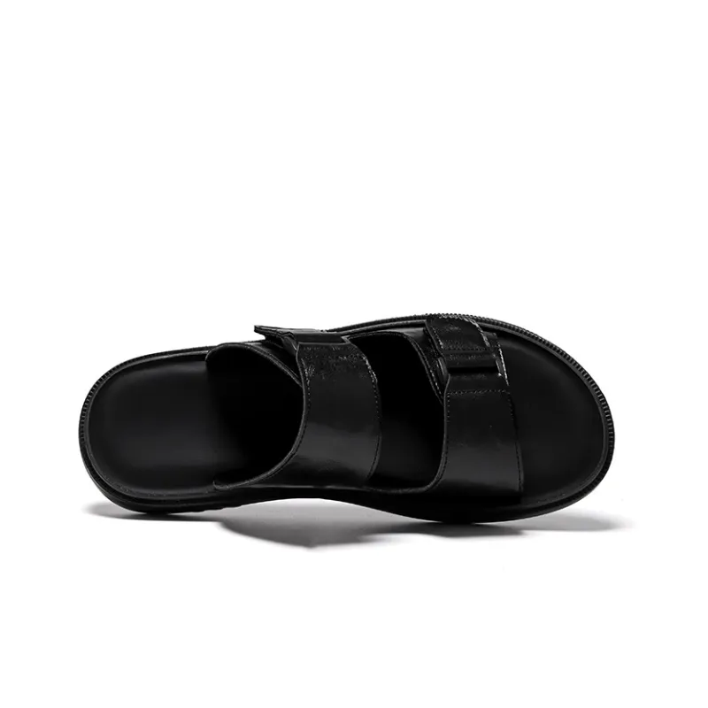 Chi Wolf Slide Slippers Unisex Black-3