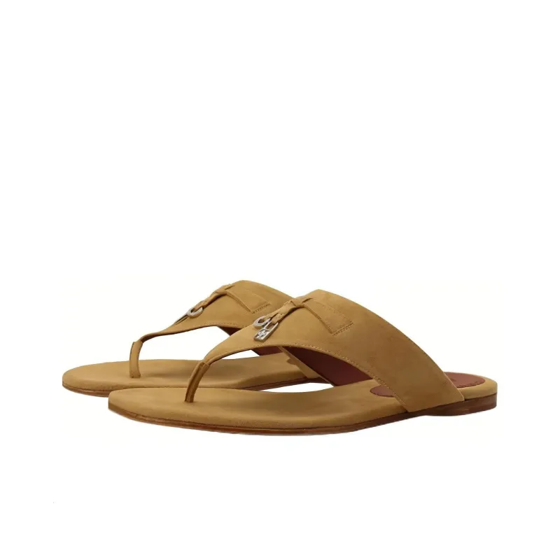 Loro Piana Flip Flops Women's Brown-3