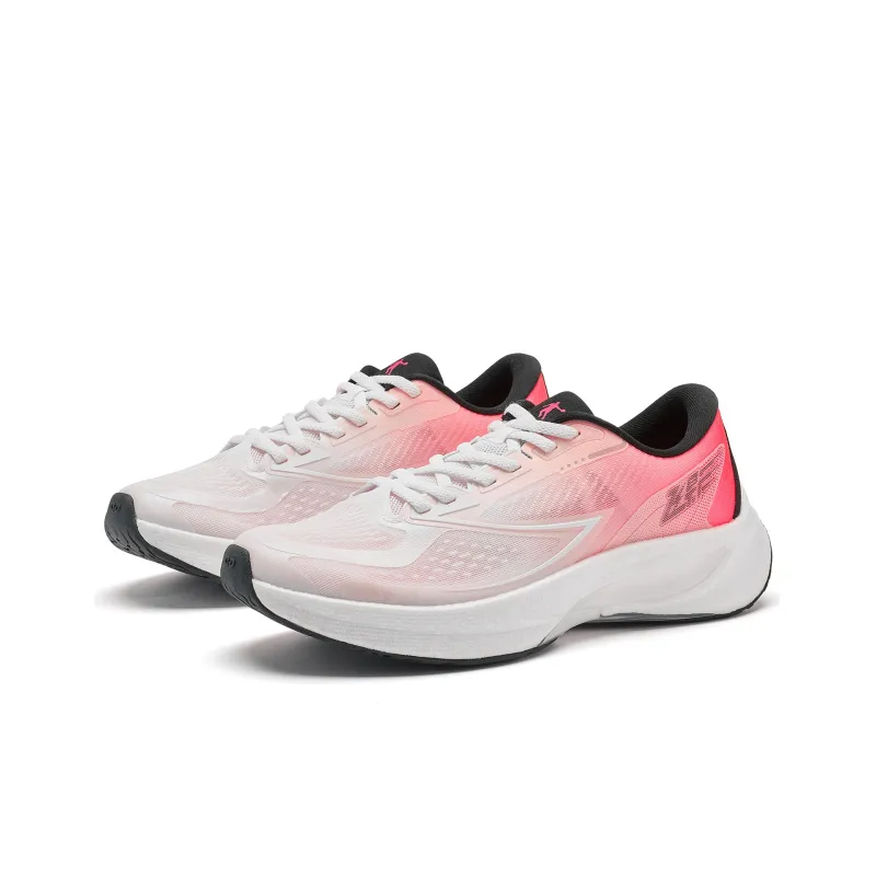 QIAODAN Flying Shadow 4.0 Running Shoes Men Low Top Jordan White Fluorescent Flying Shadow Pink-2