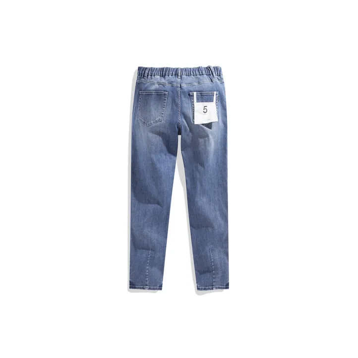 PEACEBIRD MEN Jeans Men Sky Blue 1 Classic Straight Fit-1
