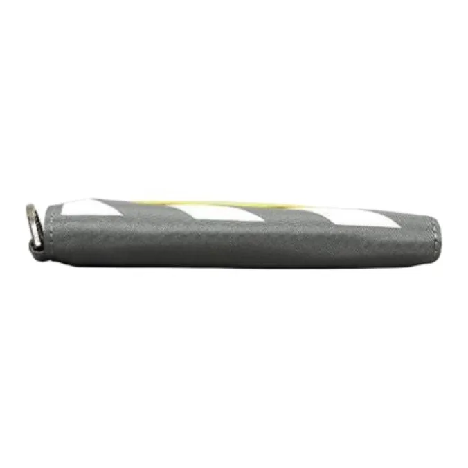OFF WHITE Polyamide Wallet Unisex Gray & White-3