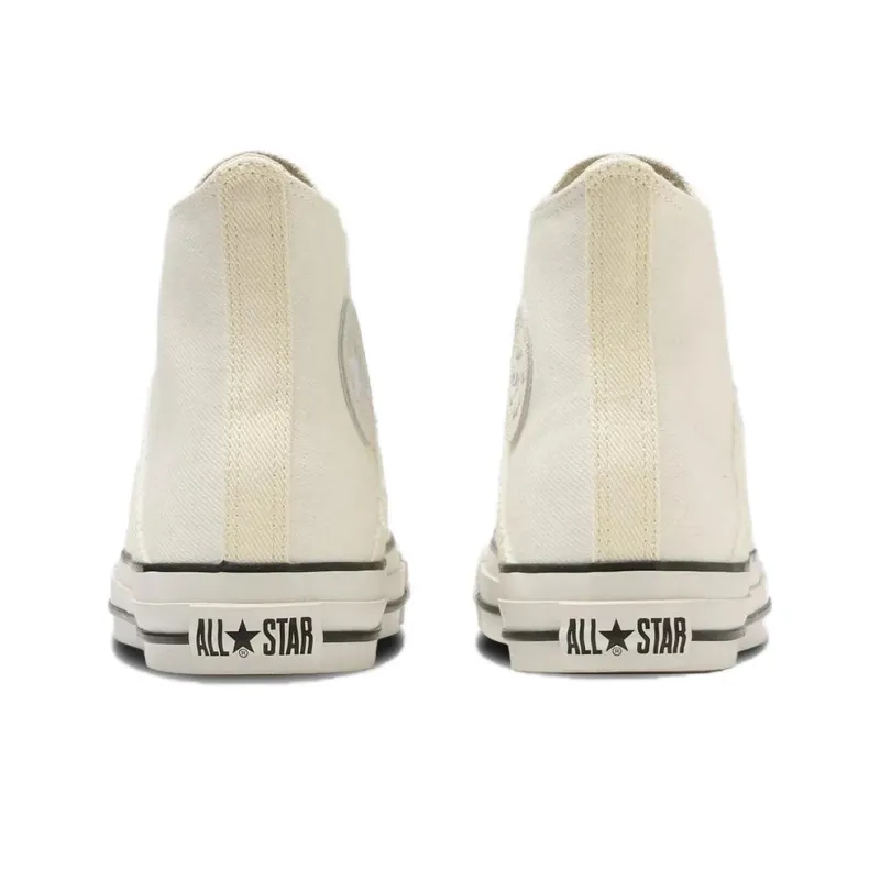 Converse All Star Denimpatchwork Hi Durable Cushioning High Top Canvas Shoes Unisex Ecru Japan Version-4