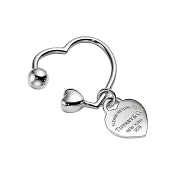 TIFFANY & CO. Keychains Unisex Silver