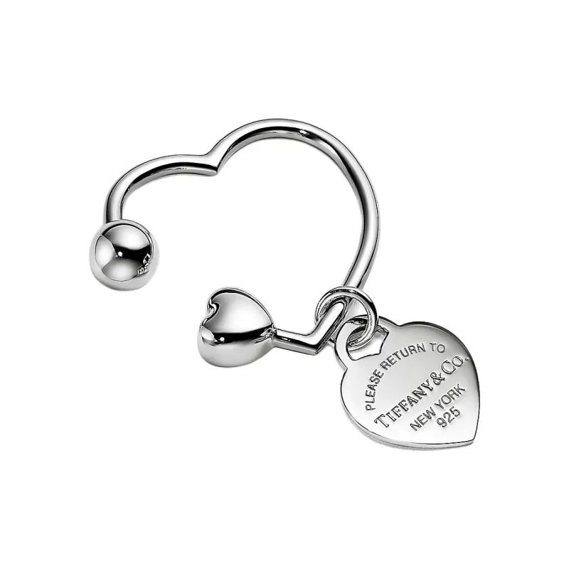 TIFFANY & CO. Keychains Unisex Silver-0
