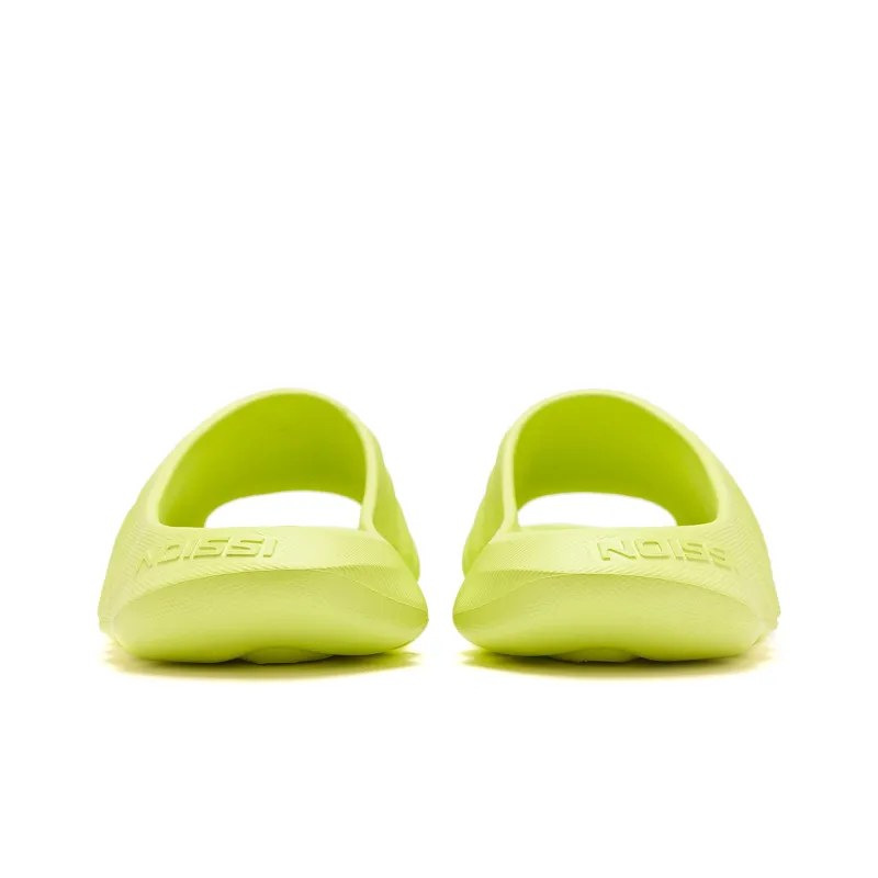 QIAODAN Conch Mops Slip Resistant Abrasion Resistant Quiet Slide Slippers Men's Sour Lime Green-4