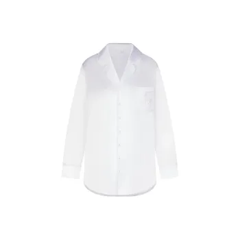 SKIMS Wedding Dress Series HOTEL SHINE BUTTON UP SLEEP DRESS Nightgown Women's SNOW/Snow