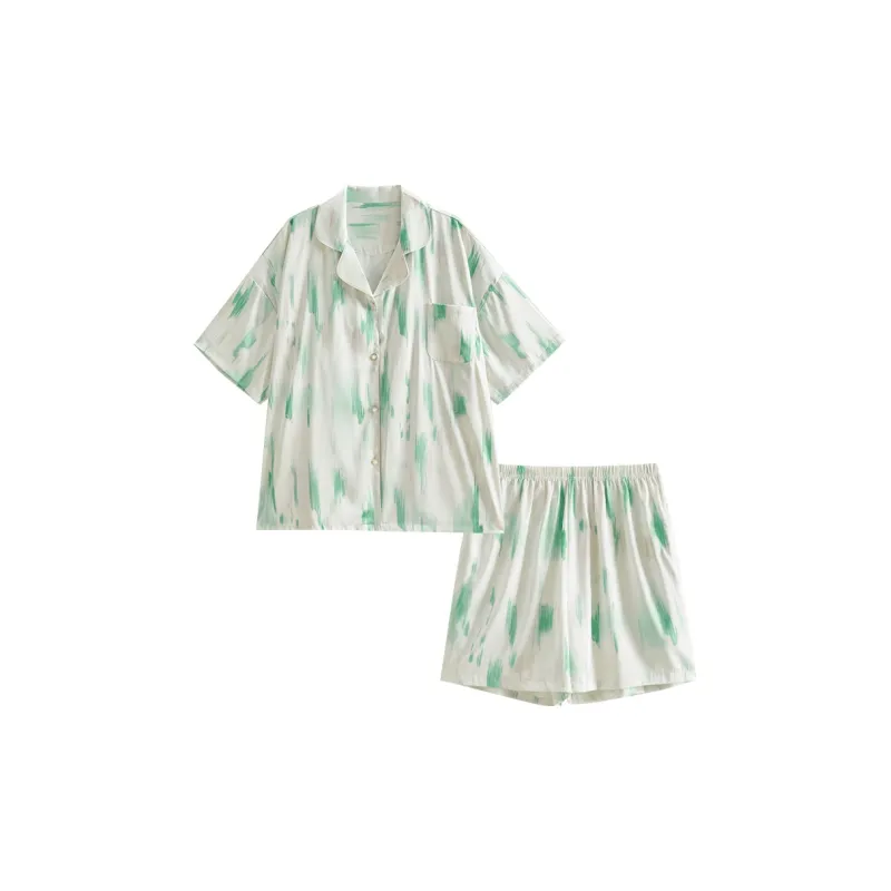 Song Qianya Pajama Set Women's White-0
