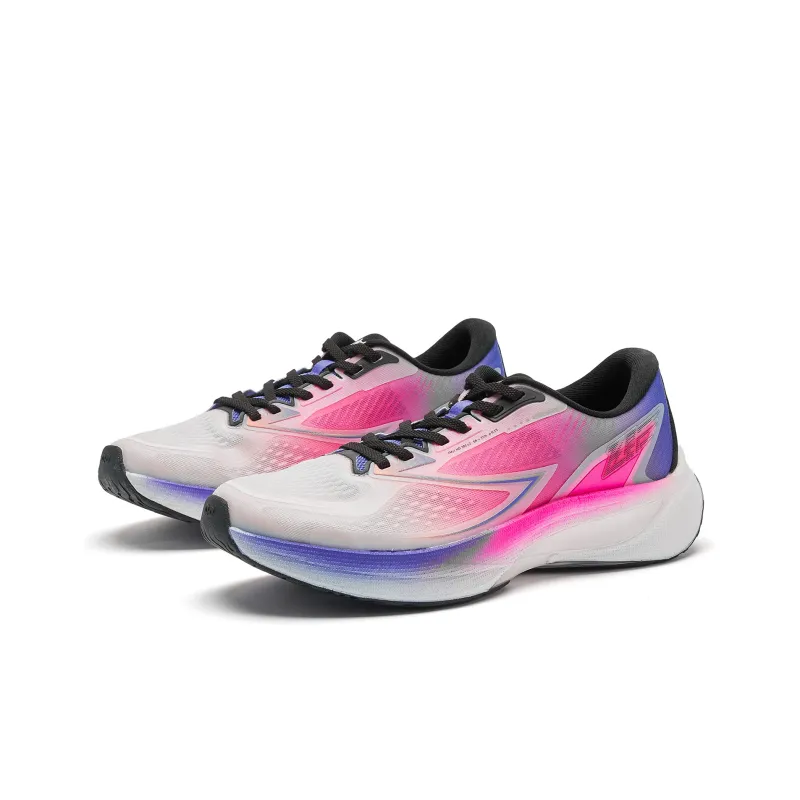 QIAODAN Flying Shadow 4.0 Anti Slip Wear Resistant Low Top Running Shoes Men's Digital Pink Paisley Purple-2