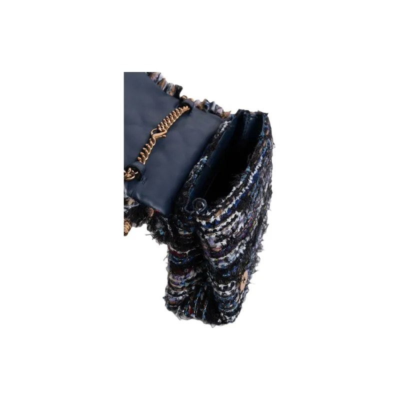 Kurt Geiger London Tweed Handbag Shoulder Bag Mini Women's Dark Blue-3
