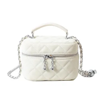 ALOENEY PU One Shoulder Handbags Mini Women's White, Brown