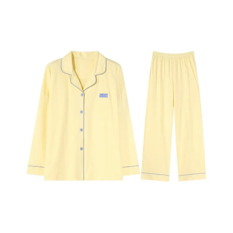 MIIOW Pajama Set Men's Beige Yellow-0