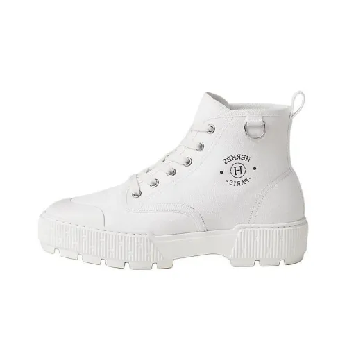 HERMES Ankle Boots Women's White