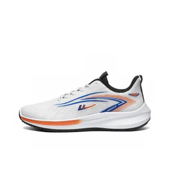 WARRIOR Running Shoes Men Low Top White Blue