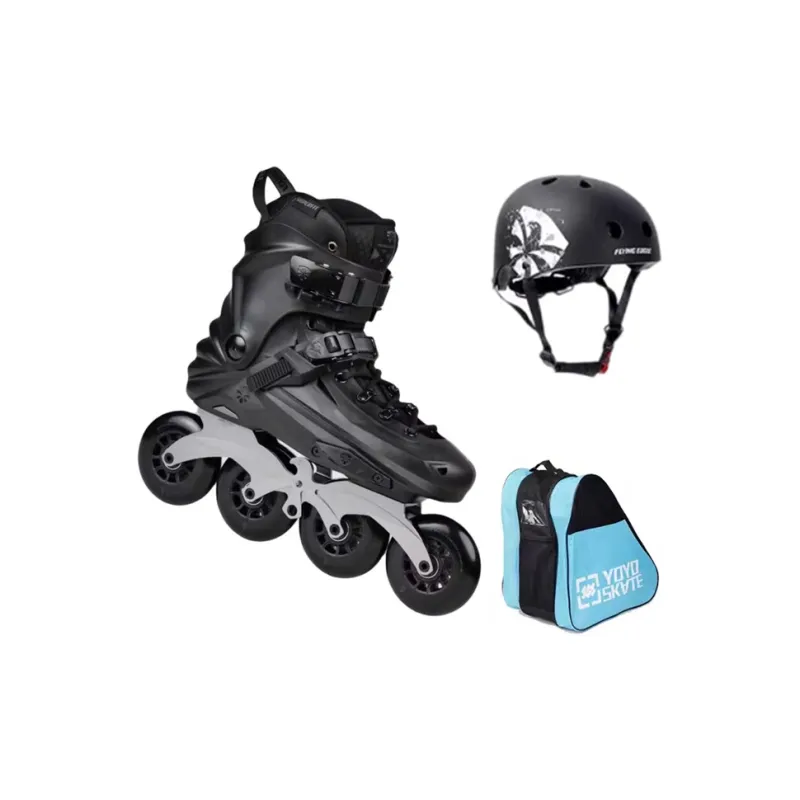 FLYING EAGLE Inline Skates Pp+pu Casual, Commuting, Street Cruising Unisex 36 46 X7D Meteorite Black, Elegant White-4
