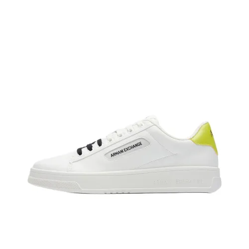 ARMANI EXCHANGE Double-coloured Laces Leather Sneakers