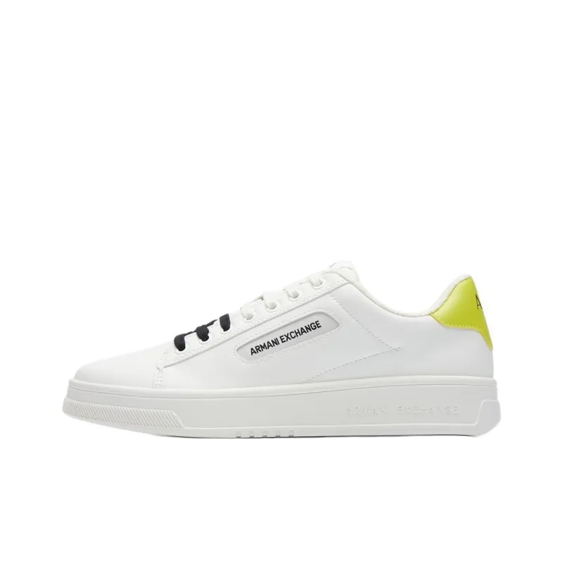 ARMANI EXCHANGE Double-coloured Laces Leather Sneakers-0