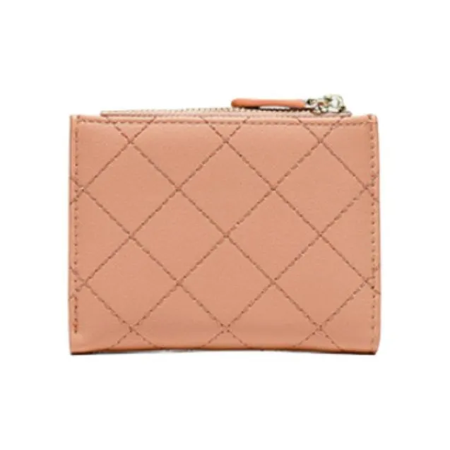 BRINCH PU Coin Purse Money Clip Wallet Card Holder Regular Women's Pink/Yellow/Blue-2