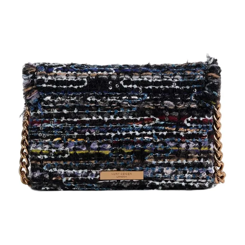 Kurt Geiger London Tweed Handbag Shoulder Bag Mini Women's Dark Blue-2