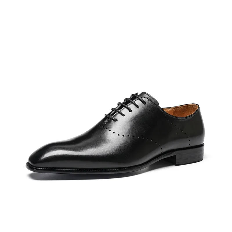 ASTON M.JAZZ Dress Shoes Men Low Top Black/Gray/Coffee-1
