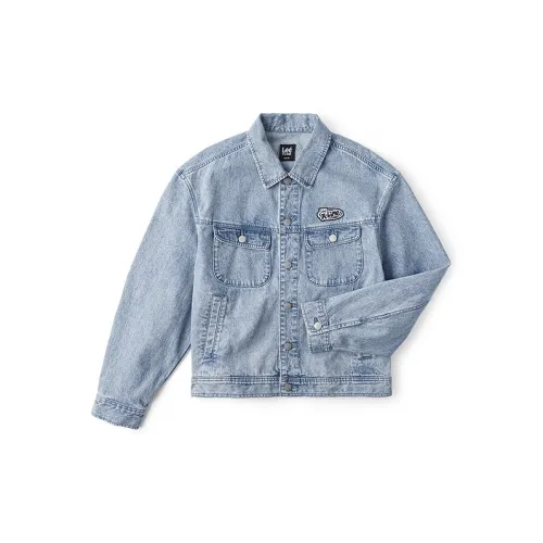 Lee Xline Denim Jackets Unisex Light Blue