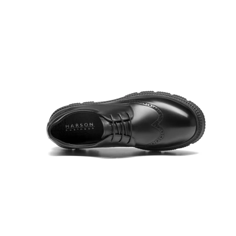 HARSON Derby Casual Shoes Men's Black-3