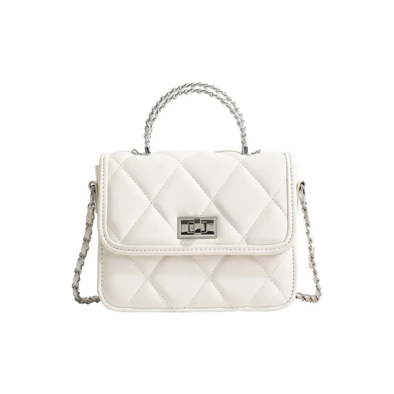 ALOENEY PU Ancient Square Bag, Small Shoulder Bag, Crossbody Bag, Handbag Regular Women's Black, Pink, White-6
