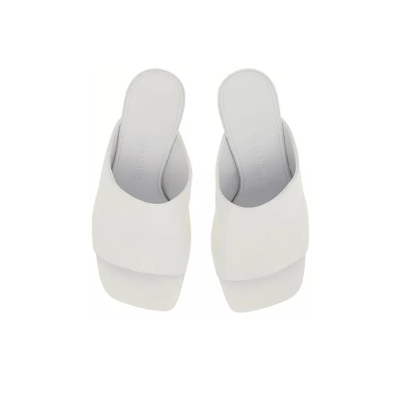 FERRAGAMO Slide Slippers Women's White-3