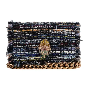 Kurt Geiger London Tweed Handbag Shoulder Bag Mini Women's Dark Blue