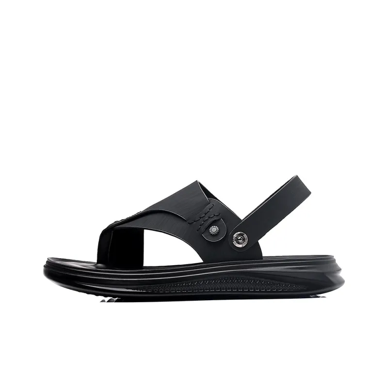 Poitulas Beach Sandals Men's Black-0