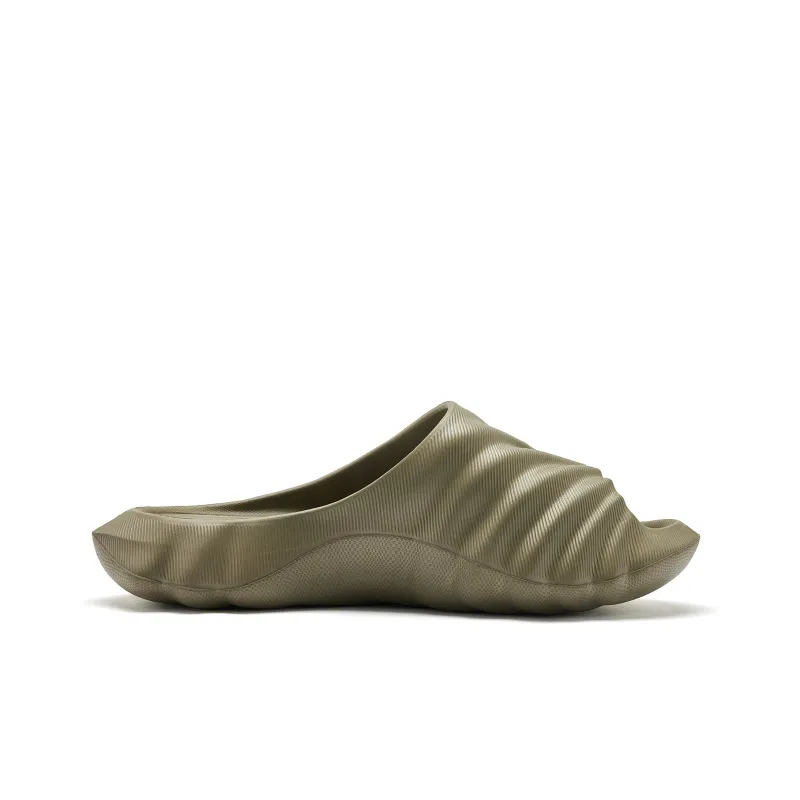 QIAODAN Conch Mops Slip Resistant Abrasion Resistant Slide Slippers Men's Pasture Green-1