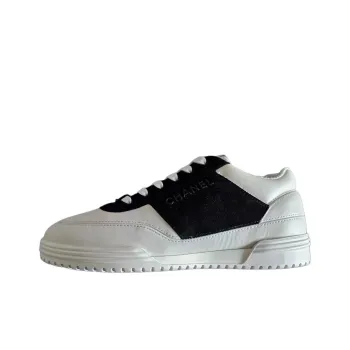 CHANEL 24C Low Top Skateboard Shoes Women's White Black