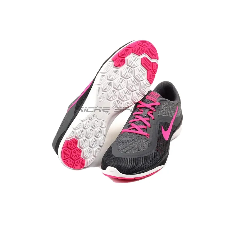 Nike Flex Trainer 6 Cool Grey/Pink Blast Dark Grey Anthracite Women's-4