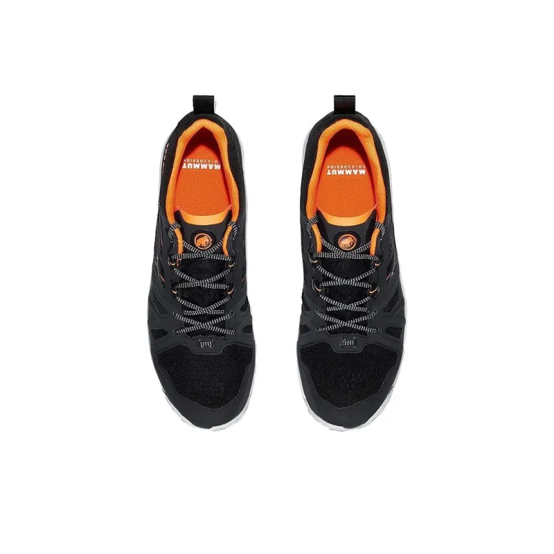 MAMMUT Saentis Cushioning, Slip Resistant, And Abrasion Resistant Low Top Outdoor Shoes Men's Black Orange-3