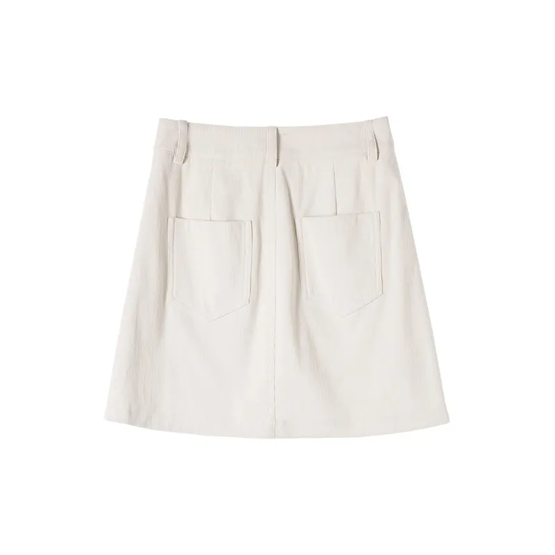 HIPPIEMISS Casual Short Skirts Women's Beige-1