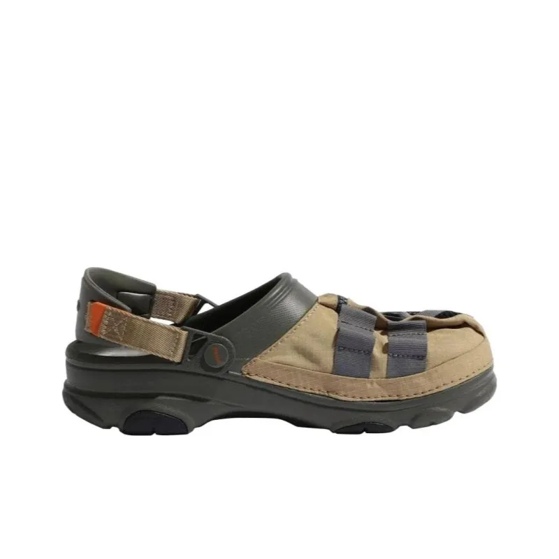 Crocs X Beams Fishing Vest Classic Clogs 'Tan Dusty Olive'-1