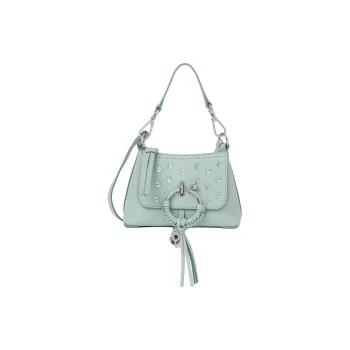 See By Chloe JOAN Series Grained Goatskin Portable Crossbody Bag Shoulder Bag Mini Women's Bright Blue