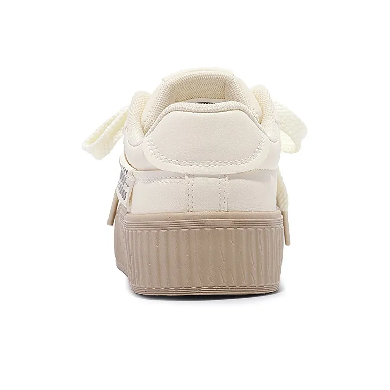 Shen Linsen Abrasion Resistant Slip Resistant Low Top Canvas Shoes Women's Beige Apricot-6