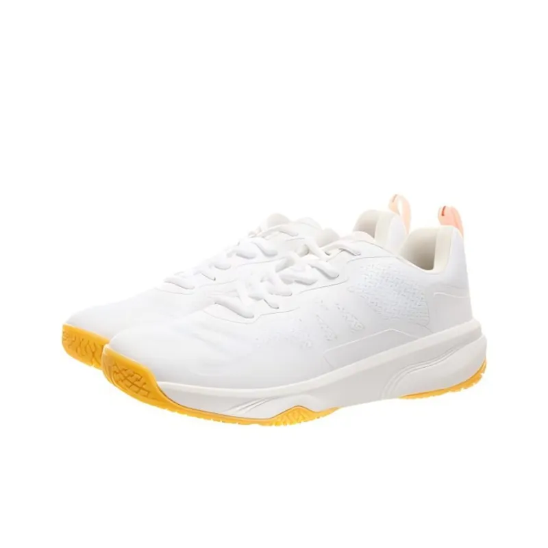 DECATHLON 530 Cushioned Slip Resistant Abrasion Resistant Breathable Low Top Badminton Shoes Women's White-2