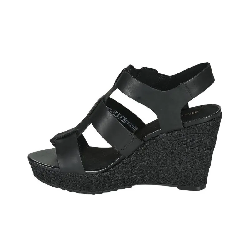 Clarks Roman Sandals Women's Black-0