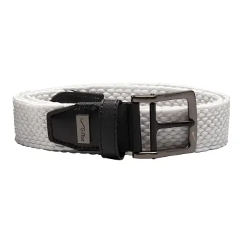Nike Woven Design Pin Buckle Belt Unisex White