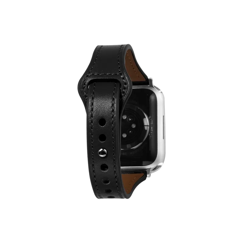 SHIRUI Small Round Pendant Accessories Genuine Leather Strap Watch Bands 38/40/45/ Unisex-37