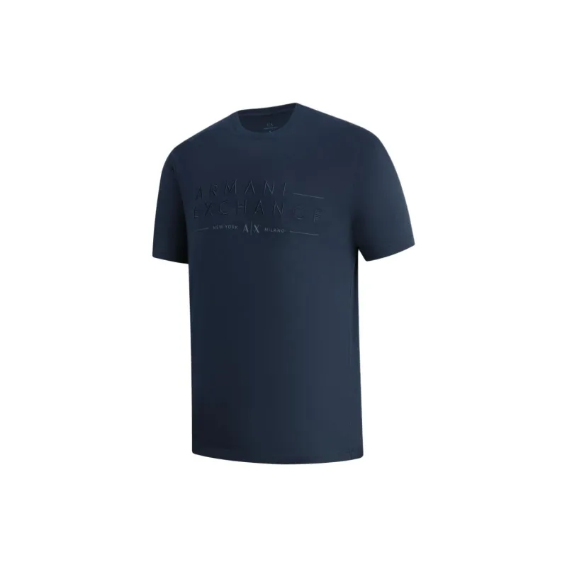 ARMANI EXCHANGEAE SS24 T Shirt Men's Navy Blue-2