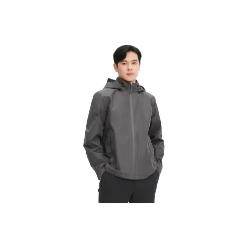 AIGLE Jackets Men Carbon Fiber Gray