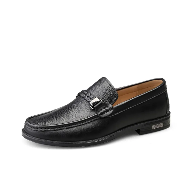 BECK Dress Shoes Men Low Top Brown/Black-1