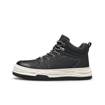 ZRO Shock Absorbers High Top Skateboard Shoes 3.5cm Men's Black