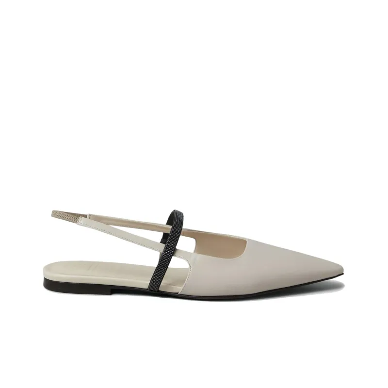 Brunello Cucinelli Monile Slingback Ballet Flats Women's-1