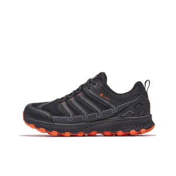 HOT POTATO Wear-resistant Lightweight Breathable And Non-slip. Low-Top Trekking Shoes Unisex Black Orange