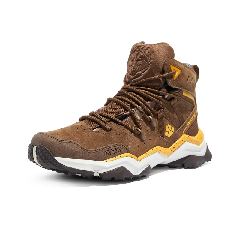 RAX Water Resistant High Top Hiking Shoes/Trekking Shoes Men's Brown-1