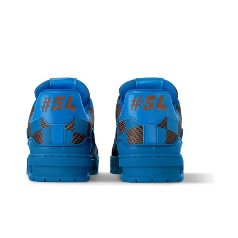 LOUIS VUITTON LV Trainer Sneaker Damier Pop Blue-2