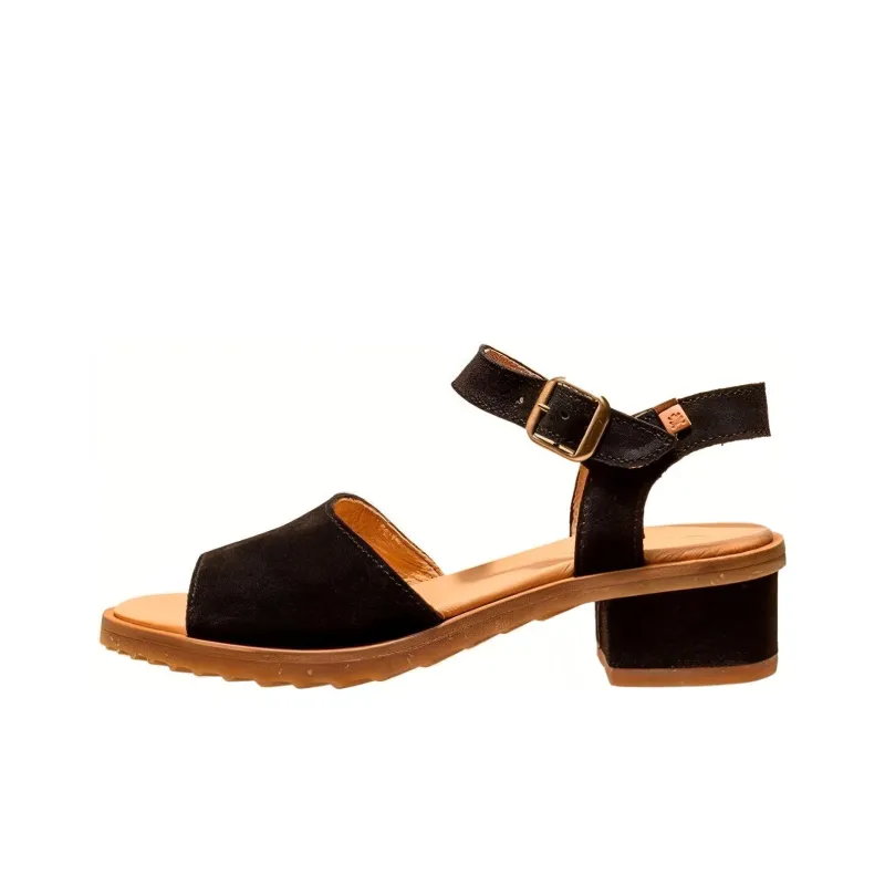 El Naturalista Strap Sandals 4.5cm Women's Black-0
